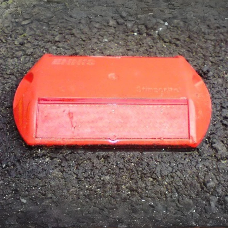 Plastic road stud installation