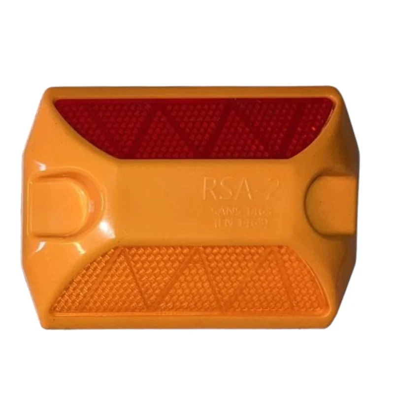 RSA-2 stick-on road stud  -  yellow / red