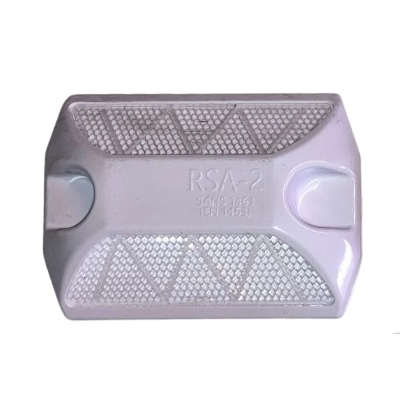 RSA-2 stick-on road stud  -  white / white