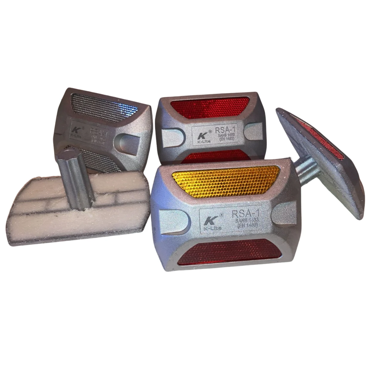 RSA-1 heavy-duty metal road stud with shank